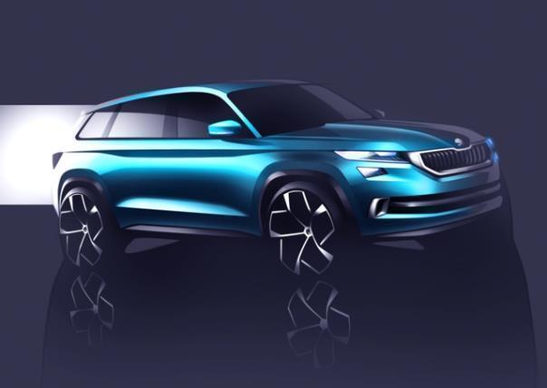 SUV-Designstudie SKODA VisionS feiert Premiere in Genf 